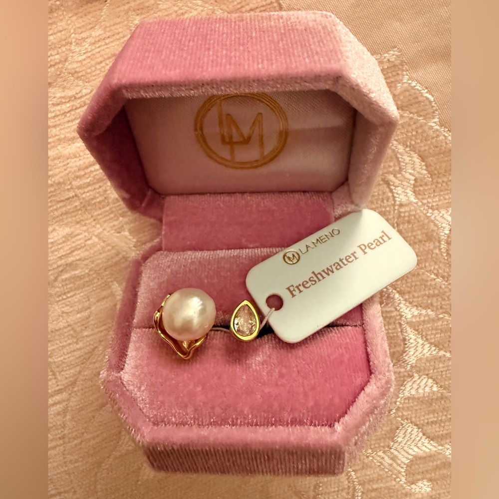 Freshwater Pearl Gold plated Ring
